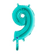 14" Airfill Only (self sealing) Number 9 Tiffany Balloon