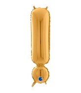 26" Symbol Exclamation Point Gold Foil Balloon