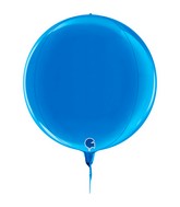 11" (15" Deflated)  Globe Blue 4D Foil Balloon