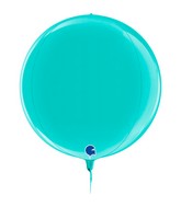 15" (22" Deflated) Globe Tiffany 4D Foil Balloon