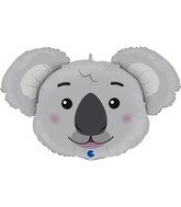 37" Koala Head Foil Balloon