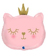 26" Cat Princess Foil Balloon
