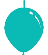 6" Deco Tiffany Blue Decomex Linking Latex Balloons (100 Per Bag)