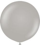 24" Kalisan Latex Balloons Standard Grey (5 Per Bag)