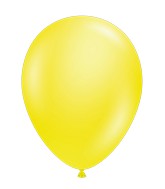 17" Crystal Clear Yellow Tuftex Latex Balloons (50 Per Bag)