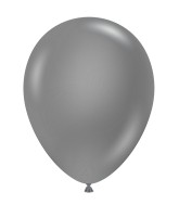 17" Pearl Silver Tuftex Latex Balloons 50 Per Bag