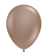 17" Cocoa Brown Tuftex Latex Balloons 50 Per Bag