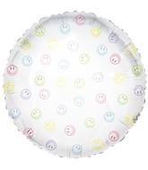 18" Many Happy Smiley Face Balloon