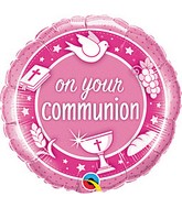 18" On Your Communion  Foil Balloon
