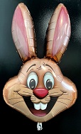39" Copper Bunny Head Foil Balloon