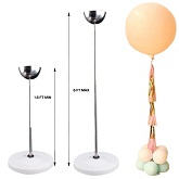 6 ft Adjustable Balloon Stand With Metal Cup (Waterbase 1KG)