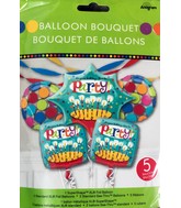 Birthday Bouquet Of Balloons (5 Balloons)