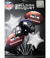 Seahawks NFL Football 5 Balloon Bouquet