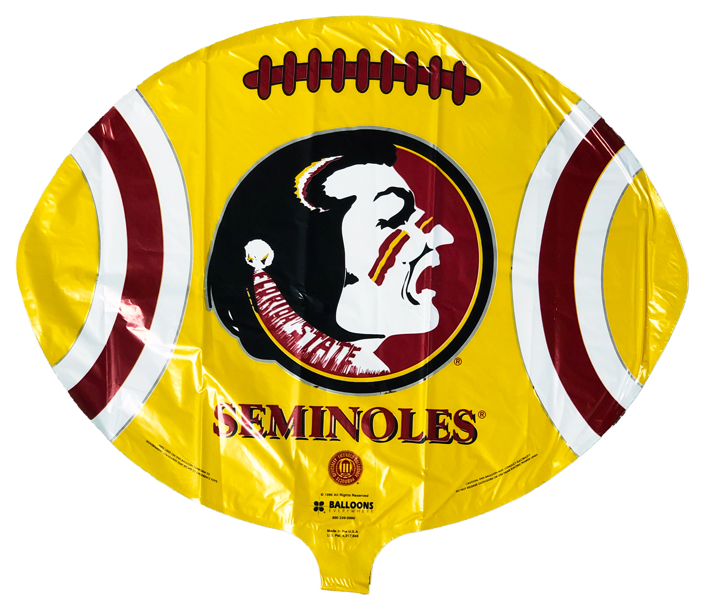 18" Collegiate Foil Balloon Seminoles Bargain Balloons Mylar