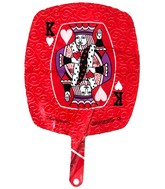 9" Airfill Only King Of Hearts Foil Balloon
