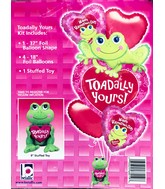 Toadally Yours Valentine's Day Bouquet Kit Mylar Balloon