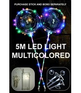 Balloon Led Multicolor 5 meters Light (Batteries Not Included) 10Pcs/Bag.