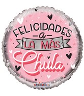 18" Chula Bonita Cumple (Spanish) Foil Balloon