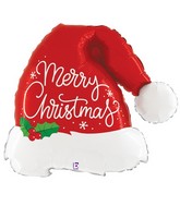 41" Foil Shape Christmas Santa Hat Foil Balloons