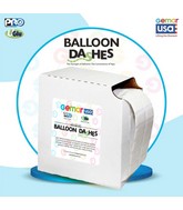 Balloon Dashes 1/2" X 5/8" (1000 Per Roll) (Made By ProTape UGLu)