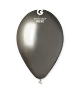 13" Gemar Latex Balloons (Bag of 25) Shiny Space Grey