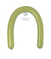 360G Gemar Latex Balloons (Bag of 50) Modelling/Twisting Green Olive