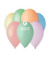 12" Gemar Latex Balloons (Bag of 50) Assorted Macaron Assorted