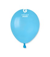5" Gemar Latex Balloons (Bag of 100) Standard Light Blue