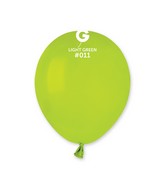 5" Gemar Latex Balloons (Bag of 100) Standard Light Green