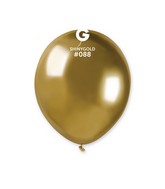 5" Gemar Latex Balloons (Bag of 50) Shiny Gold