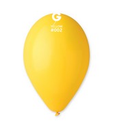 12" Gemar Latex Balloons (Bag of 50) Standard Yellow