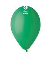 12" Gemar Latex Balloons (Bag of 50) Standard Deep Green