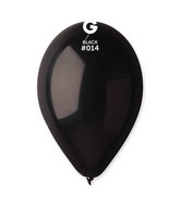 12" Gemar Latex Balloons (Bag of 50) Standard Black