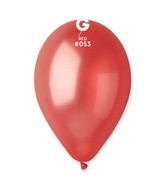 12" Gemar Latex Balloons (Bag of 50) Metallic Metallic Deep Red