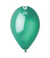 12" Gemar Latex Balloons (Bag of 50) Metallic Metallic Green