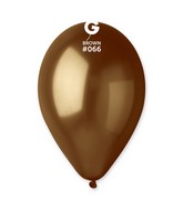 12" Gemar Latex Balloons (Bag of 50) Metallic Metallic Brown