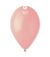 12" Gemar Latex Balloons (Bag of 50) Standard Baby Pink