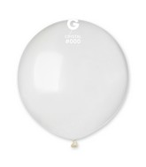 19" Gemar Latex Balloons (Bag of 25) Standard Crystal Clear