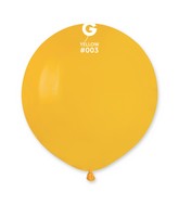 19" Gemar Latex Balloons (Bag of 25) Standard Deep Yellow