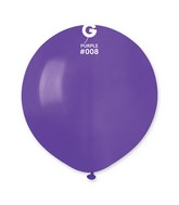 19" Gemar Latex Balloons (Bag of 25) Standard Purple