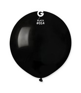 19" Gemar Latex Balloons (Bag of 25) Standard Black