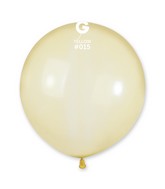 19" Gemar Latex Balloons (Bag of 25) Rainbow Pastel Crystal Yellow