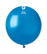 19" Gemar Latex Balloons (Bag of 25) Metallic Metallic Blue