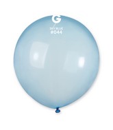 19" Gemar Latex Balloons (Bag of 25) Rainbow Pastel Crystal Sky Blue