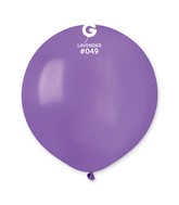 19" Gemar Latex Balloons (Bag of 25) Standard Lavender