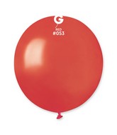 19" Gemar Latex Balloons (Bag of 25) Metallic Metallic Deep Red