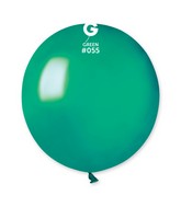 19" Gemar Latex Balloons (Bag of 25) Metallic Metallic Green