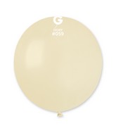19" Gemar Latex Balloons (Bag of 25) Standard Ivory