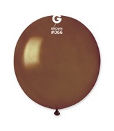 19" Gemar Latex Balloons (Bag of 25) Metallic Metallic Brown