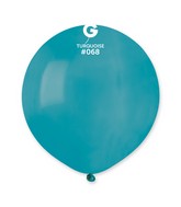 19" Gemar Latex Balloons (Bag of 25) Standard Turquoise